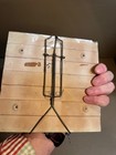 1 Vintage Hand Painted Ceramic  Tile two Leaning trees  Made in Italy — photo 3