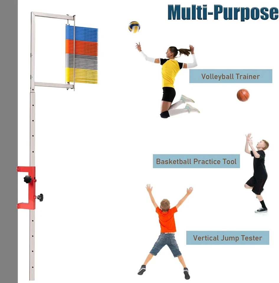 Pro Wall Mounted Vertical Jump Tester with Reset Pole, Volleyball/Basketball - Image 3 of 4