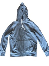 American Eagle Super Soft Hoodie Small Gray Logo Graphic Pullover Sweatshirt