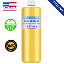 16oz Baby Powder Body Oil–Soft, Fresh and Scented Perfume Oil for Hydrated Skin