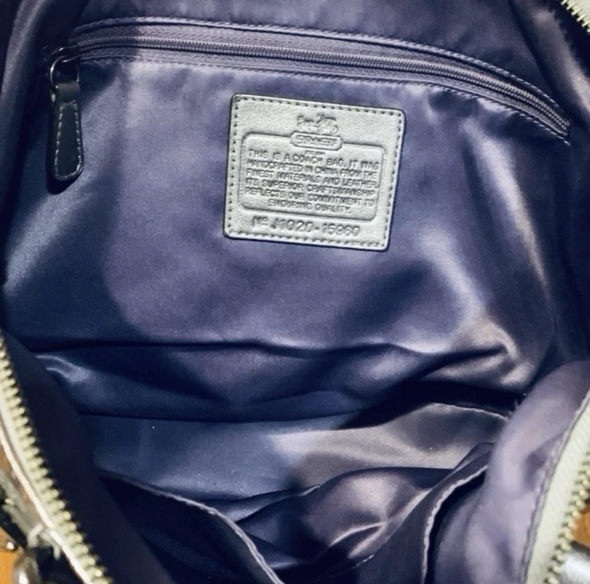 Borsa Coach vintage MADISON J1020 15960 in pelle metallizzata