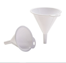 Mainstays 2-Piece Kitchen Funnel Set, White, Plastic