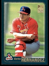 Carlos Hernandez 2001 Topps #423 Cardinals MLB READ FREE SHIPPING AutographDen
