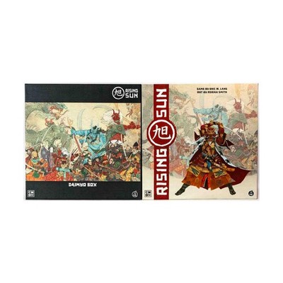 CMON Rising Sun (Daimyo Kickstarter Beitrag) + Add-Ons + Holz Einlage! VG+/NM