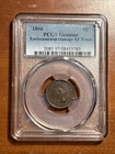1866 1C Indian Head Cent - PCGS Genuine XF Details BN