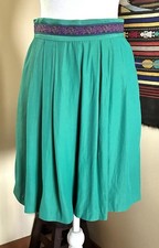 Vintage 90s Evidence High Waisted Pleated Teal Culotte Shorts USA size S / M