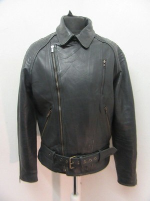 VINTAGE MQP LEDER MOTORRAD JACKE GRÖßE UKM, QUALITÄT 2,4KG