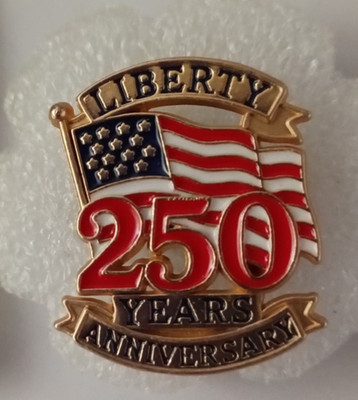 Freedom Pin 250 YEARS OF FREEDOM-PIN-2 OR MORE PINS SHIPPING $5.49-SPEND $20 ...