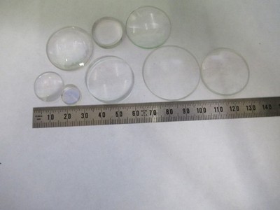 OPTICAL GLASS LENSES LOT OPTICS MICROSCOPE PART AS PICTURED U8-A-53