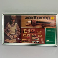 Vintage SEALED 1974 Woodburning Kit & Paint NOS W103 Challenger I