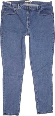 Levi's 721 High Rise Blue Skinny Stretch Jeans High Waisted W35 L30 (85955)