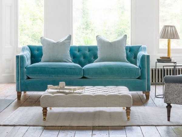 Chesterfield Sofa 2 Sitzer Polster Designer Couchen Sofas Garnitur Zweisitzer-image
