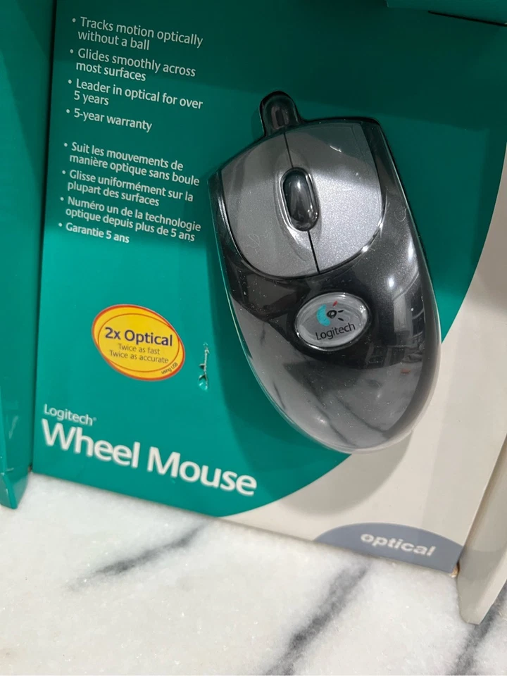 Logitech wheel mouse 2x optical - Image 3 of 4