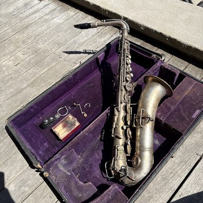 Antique 1921 CG Conn New Wonder Series 1 C Melody Saxophone w/ Hard Case