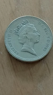 One Pound 1985 - Elizabeth II - D•G•REG•F•D•1985 Großbritannien Münze - Bild 1 von 2