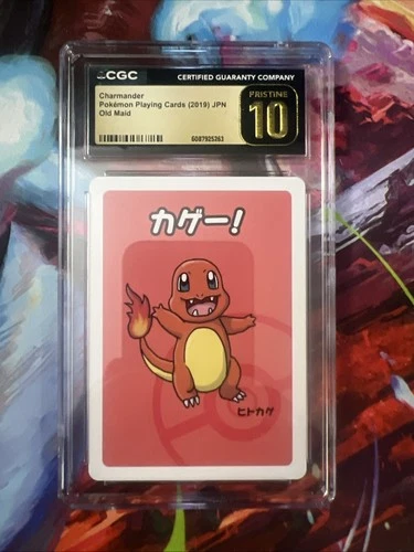 CGC 10 Pristine Charmander Old Maid 2019 Japanese Pokemon Card