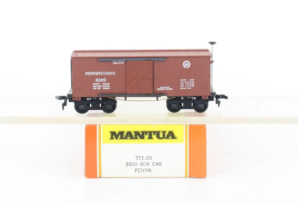 HO Scale Mantua 1860’s Pennsylvania Railroad Box Car 721-20 - Image 4 of 4