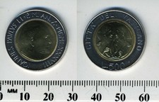 Vatican City 1988 - 500 Lire Coin - Pope John-Paul II - The Trinity - UNC