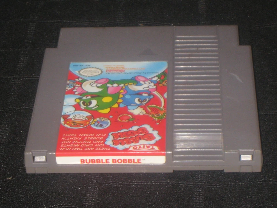 Bubble Bobble for NES. Authentic. Cleaned/Tested Nintendo. Near Mint! Puzzle. - Image 3 of 4