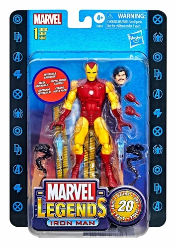 Hasbro Marvel Legends 20 Aniversario Iron Man Retro Figura 15 cm NUEVO OVP !!!