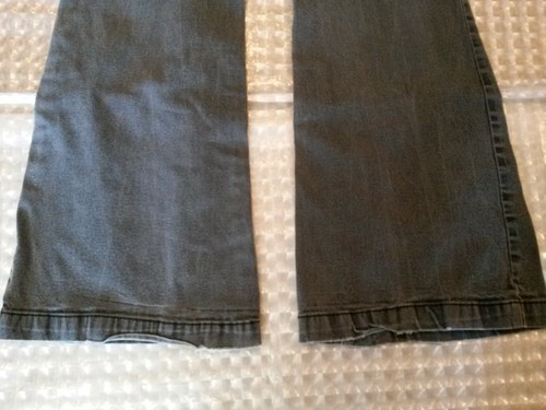 Fire Jeans Lanette Trouser Size 7 Dark Gray Stretchy Flare Legs 31" Inseam 16" W - Picture 3 of 3