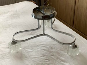 Bhs Ceiling Light Chrome Modern Glass Shades New Ebay