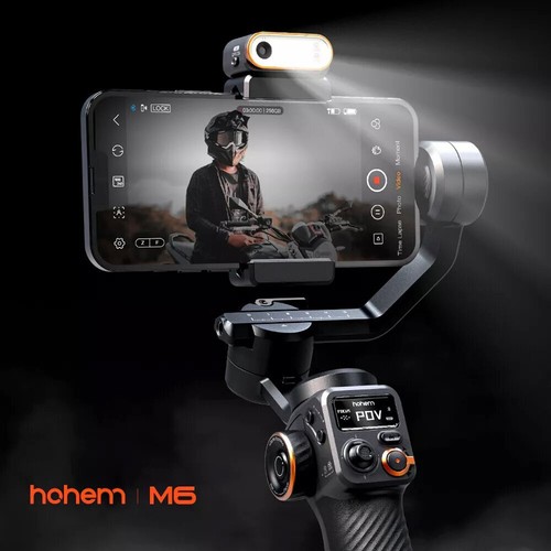Hohem iSteady M6 Kit 3Axis 360° Phone Gimbal Stabilizer AI Fill-Light Anti-Shake - Picture 9 of 12