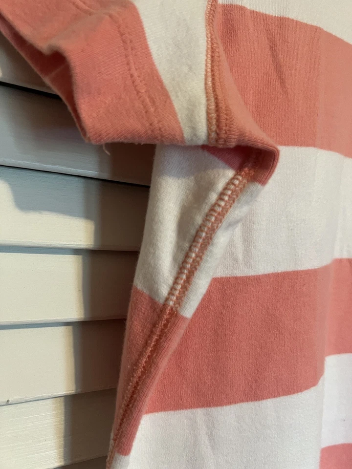 Женская рубашка VAN HEUSEN размер Xlarge XL блузка футболка с коротким рукавом в полоску - Изображение 4 из 4