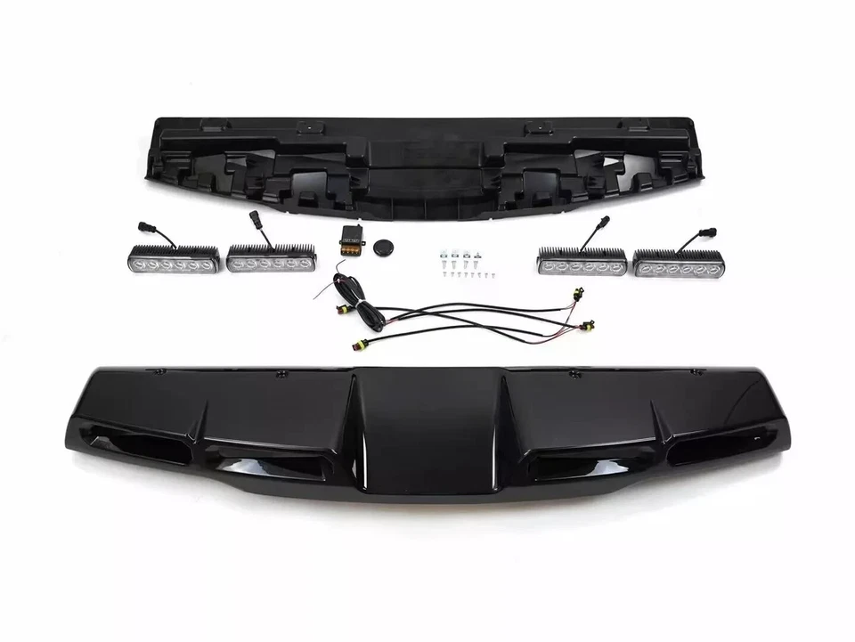 Se adapta a Ford Maverick 2023-2025 negro brillante techo alerón lámpara barra de luz LED Foto 2 de 4