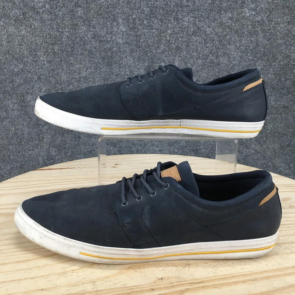 Tênis Aldo Masculino 13 Casual Azul Amêndoa Biqueira com Cadarço Baixo Top Conforto - Imagem 2 de 4