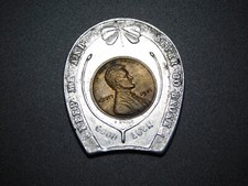 TOKEN 1920 LINCOLN CENT SOUVENIR WASHINGTON DC GOOD LUCK PENNY