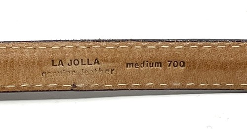 Vintage La Jolla Damen Gürtel Lila Leder Medium 5/8" Breite Messingschnalle - Bild 2 von 4