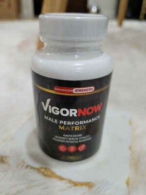 VIGORNOW Male Performance Matrix maximum strength 60 capsules. FREE SHIPPING.