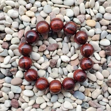 Adorable 16 MM Akar Laka Bracelet Dalbergia Parviflora 14 Beads Kayu Menang #42