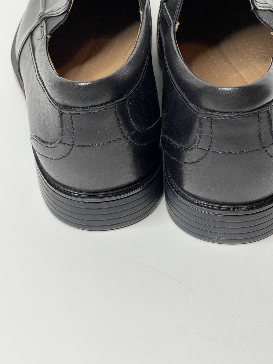 CLARKS UNSTRUCTURED MENS Black LEATHER SLIP ON LOAFER SIZE  display picture 1