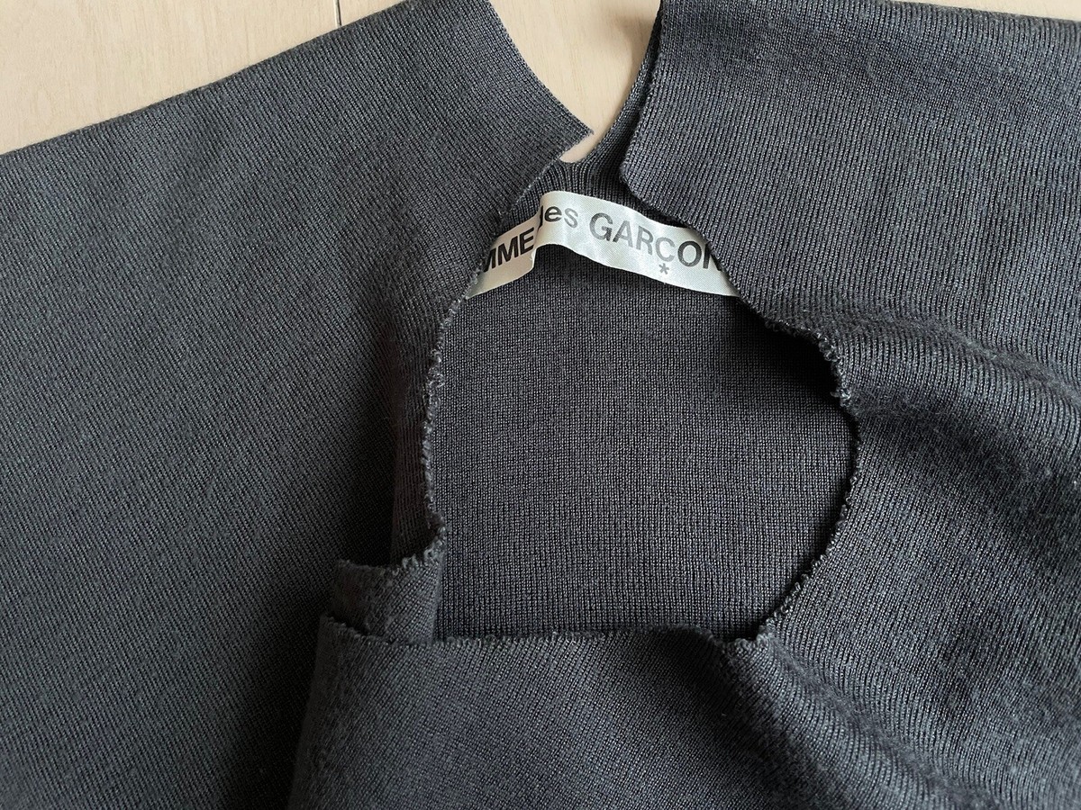 Comme Des Garcons Vintage 1997 90s Asymmetry Knit Tops Made in