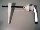 160mm LONG SPINDLE TOILET CISTERN FLUSH LEVER HANDLE C/P  WITH LIFT-ARM