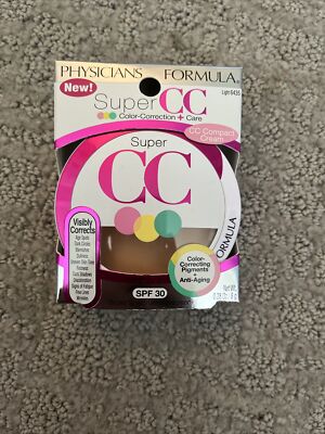 NIB PHYSICIANS FORMULA SUPER CC COLOR CORRECTION COMPACT LIGHT 6435