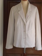 Sag Harbor, Ivory, Fully Lined Jacket, Size 18 Us
