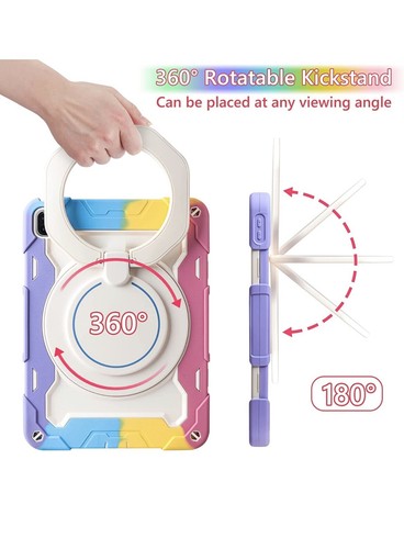 iPad Air 5th/4th Generation Case 10.9 inch with Rotating Stand Pencil Holder for - Picture 5 of 7