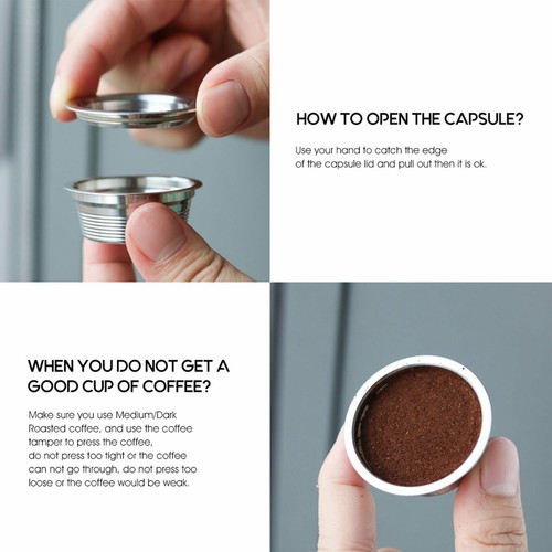 Cialde Filtro Capsule Caffè Riutilizzabili per LAVAZZA A MODO MIO JOLIE / ESPRIA AEU - Foto 10 di 10
