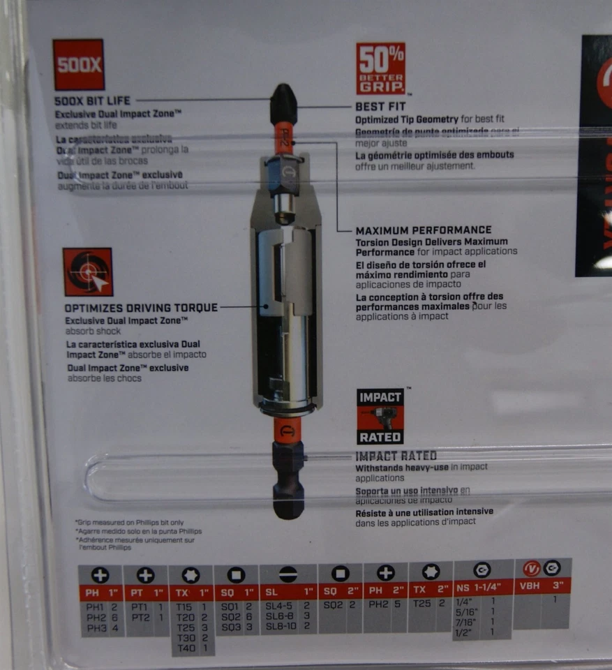 Crescent 55 Pc VORTEX Bit Holding Fastening Set Impact Rated CAVBHSET-55, SH6202 - Image 2 of 2
