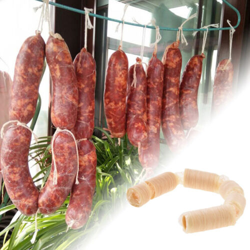 15 Meters x 20MM Dry Collagen Sausage Casing Tube Meat Sausages Casing .go - Picture 1 of 12