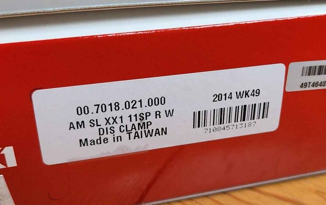 *No USA Import Fees* Sram XX1 Rear Shifter, 11 Speed, Discrete Clamp, Cable, NIB