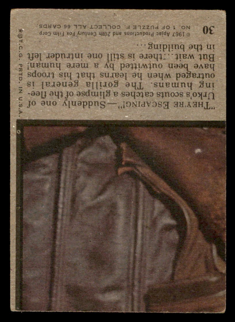 1975 Topps Planet of the Apes #30 They're escaping VG *d2 | eBay