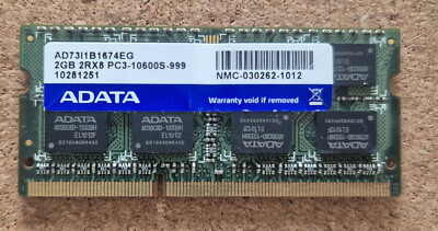 2GB RAM Adata PC3-10600S DDR3 AD73I1B1674EG 2Rx8
