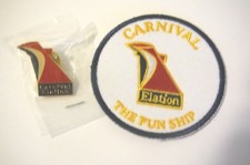 CARNIVAL CRUISE LINES ELATION platinum past guest VIP lapel PIN & IRON ON PATCH