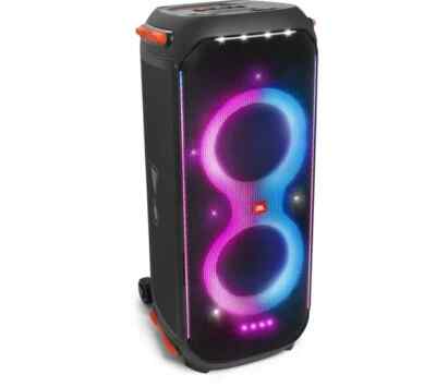 Bluetooth Lautsprecher JBL PartyBox 710 schwarz geöffnet für Display