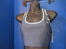 CHAMPION Blue Medium Support ABSOLUTE COMPRESSION SPORTS BRA Women's Large NWT