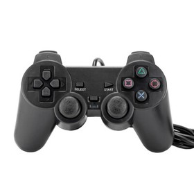 US 2 Pack Controller For PlayStation 2 PS2 Wired Black Joystick Joypad